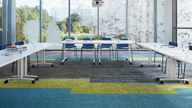 Video Spectrum, Metal, Shaded Pigment, Metal Ground & Urban Accent, Pattern By Tile